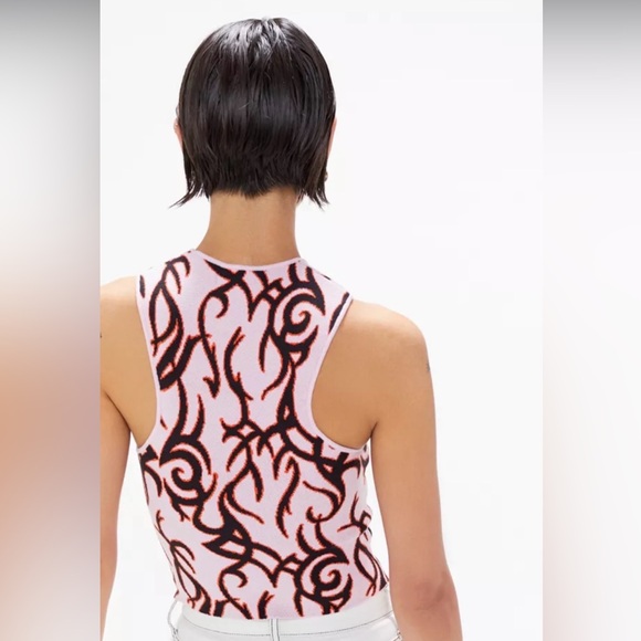 Urban Outfitters Pink and Black Flame Sweater Tank - Picture 3 of 6